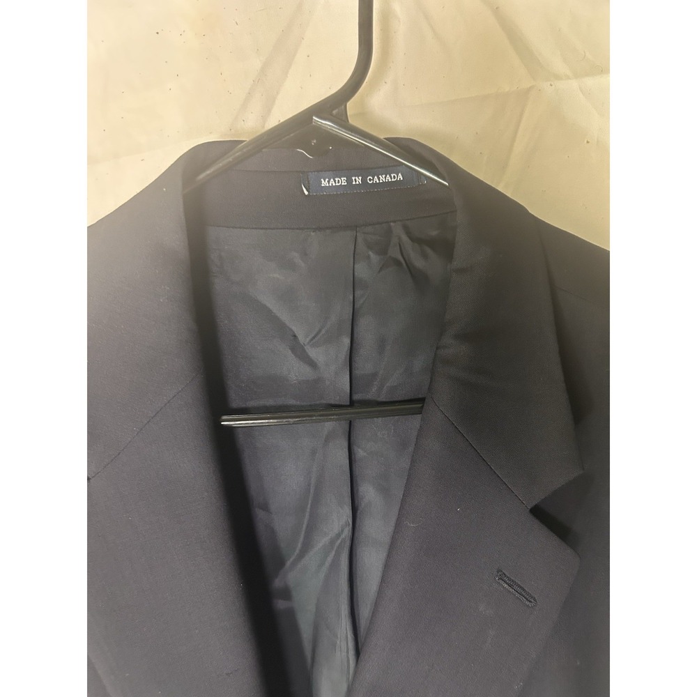 Chaps Ralph Lauren Mens Blazer Sport Coat Navy Blue Wool Cashmere 46R Canada - Picture 5 of 8